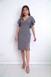 เดรสคอวีสาวอวบ ชุดเดรสสาวอวบ. ชุดแซกสาวอวบ ชุดเดรสคนอ้วน ชุดราตรีคนอ้วน ชุดไปงานแต่งกลางวัน ชุดไปงานเลี้ยงคนอวบ ชุดไปงานแต่งกลางคืนคนอ้วน