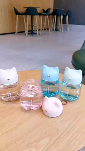 Cute cat glass small cute Japanese girl heart water cup student small capacity portable pocket cup