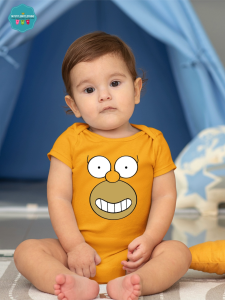 Baby Character Onesies with Name Back Print - The Simpson