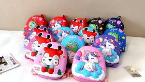 [HỎA TỐC HCM] Balo Trứng Chống Gù Cho Bé Balo Cho Bé Mẫu Giao Siêu Nhẹ Siêu Bền