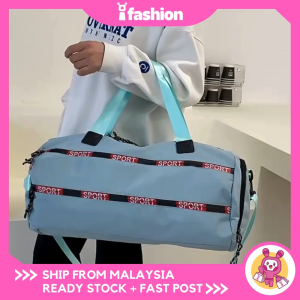 iFASHION 1480 High Quality Waterproof Large Travel Duffel Luggage Gym Sport Bag  with Shoe Compartment Beg Sukan