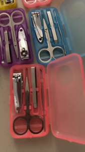 Stainless Manicure set 4in1 gunting kuku set korek kuping jepitan bulu pedicure set