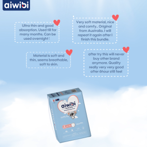Aiwibi Comfy Dry Premium diaper pants,Breathable Diaper pants, Ultra-thin Soft diapers M/L/XL/XXL Sizes (1 Pack)