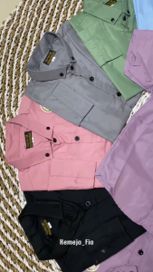 Kemeja Polos Anak Casual Laki-Laki Hem Cowok Pendek Terbaru Kekinian Hem Polos Anak Lengan Pendek
