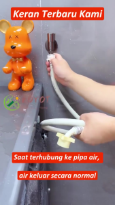 Lenodi Stop Kran Shower Mandi & Selang Mesin Cuci