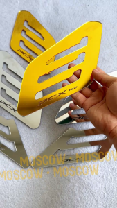 SIDE STEP COVER HIASAN SISI SAMPING STEP BAWAH PCX 160 DECK COVER ALAS DEK PIJAKAN DEPAN BAHAN AKRILIK TEBAL 2MM 3D TIMBUL GOLD SILVER ACRYLIC ISI 2 PCS KANAN KIRI PELINDUNG PIJAKAN SISI PELINDUNG ALAS KAKI DEPAN HONDA PCX 160