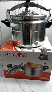 TERMURAH Pressure Cooker Lingkaran Dua | Panci Presto Daging Aluminium High Quality | Kapasitas 4 Liter