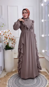 BISA COD TERBARU Dress Kode ARNASA Bahan Ceruty Babydoll Premium by Ory AjeZas Collection