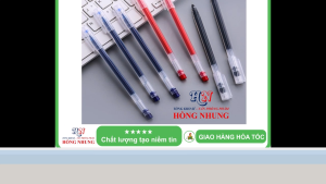 [SALE] COMBO 5 Bút Gel nước ngòi 0.5mm - Mực liền đều nét viết êm và đẹp