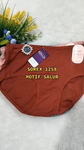 Celana Dalam Wanita Sorex Super Strecth 1258 Lusinan Motif Garis Plisket Super Stretch