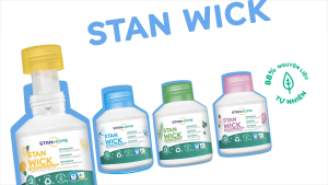 Sáp thơm khử mùi Stanhome Stan Wick Delicate Flowers 250ml hương hoa tinh tế từ hoa hồng và hoa violet tiêu chuẩn Air Label Score A+