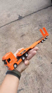 ส่งจากไทย รถพ่วงบรรทุกแม็คโคร 1729 Huina 1:50 โมเดลรถจำลองวิศวกรรมก่อสร้างของเล่นสำหรับเด็ก โมเดลสะสม โมเดลรถก่อสร้าง