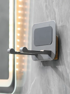 Bathroom rack hair dryer rack wall mounted nail free installation storage rack