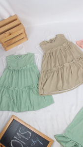 Gaun Bayi Newborn Cute / Dress Anak Lucu / Gaun Anak Terkini / Dress Baby / Baju Terusan Anak