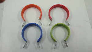 Klem Knalpot Bulat + Karet 3 Inch - Bracket Breket Silincer Karet Pelindung Sabuk Kenalpot Universal