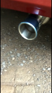 Knalpot Mobil Spoon Sport Rainbow Stainless Suara Bass Kering Universal