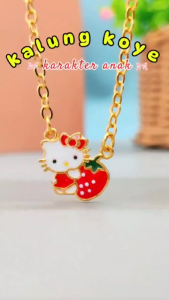 Cute Jewelry Kalung Anak Karakter Kitty Perhiasan Xuping Lapis Emas KA 004