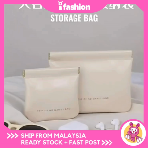 iFASHION 1949 READY STOCK Automatic Closing Wired Earphone Portable Bag Power Charger Lipstick Bag Portable Storage Bag