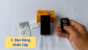 Báo động khi rung có Remote Đen- Thiết bị báo rung chống trộm KS-SF04R