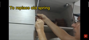 Short Gas spring for small cabinet