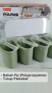 Tempat Bumbu 4 in 1 / Wadah Bumbu bubuk / Kotak Bumbu