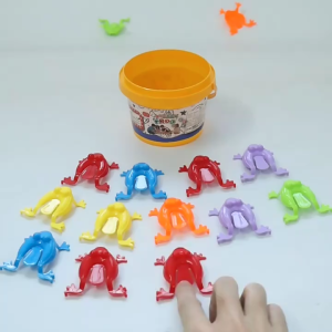[SG SELLER]12PCS Jumping Frog Toys For Kids Finger Pressing Bouncing Frog Toy Antistress Relieve Family Game Kids Birthday Party Toys