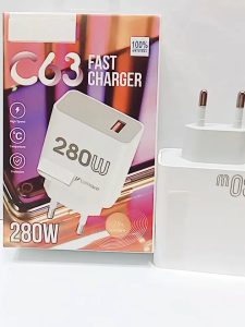Batok Adapter RLM C63 Fast Charger 280W Superdart Pengisian Cepat