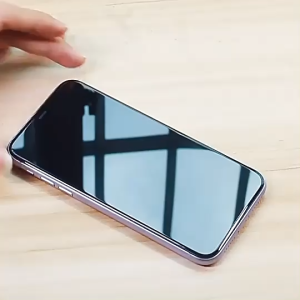 Tempered Glass 9H Full Cover iPhone 11 13 12 14 15 Pro Max X XR Xs Max 7 8 S Plus SE Screen Protector Anti Gores Clear Lis Hitam