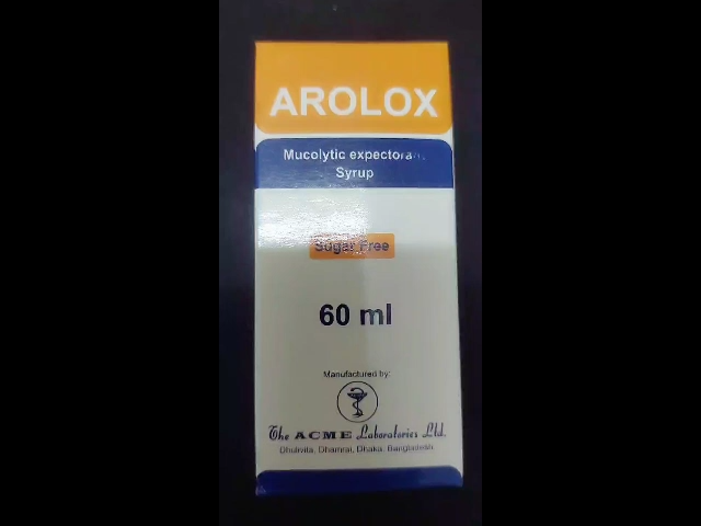 Siro Long đờm, tiêu đờm, loãng đờm Arolox - chai 60ml - nhập khẩu