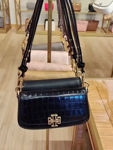 TB womens bag 24 lychee grain cowhide chain crossbody shoulder bag hand underarm bag