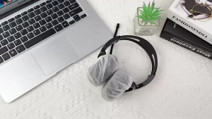 100pcs Disposable Headphone Ear Cover Non-Woven Headset Fabric Earpad Covers For 10-13cm Large-Sized