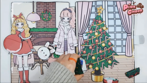 flora & lily 🎄 🎄ตุ๊กตากระดาษ ตุ๊กตา บ้านตุ๊กตากระดาษ แต่งตัวตุ๊กตา บทบาทสมมุติ ของเล่น แฮนด์เมด DIY ไร้เสียง สติกเกอร์ของเล่นเสริมพัฒนาการเสริมจินตนาการเด็ก ๆ สําหรับเด็ก 3-12ปี