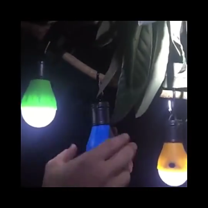 Portable Outdoor Hanging LED Camping Tent Light Bulb with Hook