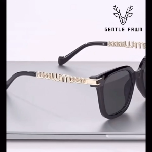 Gentle Fawn Kacamata Sunglasses Anti UV 400 Anti Silau Bentuk Kotak Bahan TR90+Metal Kuat Kokoh Fashion Wanita Tredny Fashion 2324