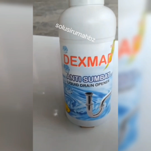 dexmad anti sumbat cair 500g liquid drain opener pembersih saluran air dex mad cairan pelancar pipa menghancurkan lemak kain pembalut tissue kertas tisu