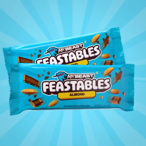Box of 10 - Feastables MrBeast Almond Chocolate (10 Count x 60g)