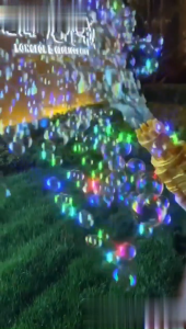 Atmosphere Bubble Toy Children Gatling Bubble Gun Toy Summer Fully Automatic Soap Water Bubble Machine Children Indoor Outdoor Wedding Bubble Gun一折甩卖