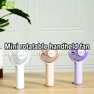 BISEN BF-617 360° Rotatable Head Portable Mini Fan Rechargeable Handheld Fan Adjustable Mute Fan