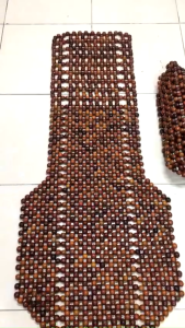 Lót Ghế Xe Ô Tô Hạt Gỗ Hương Đỏ Cao Cấp Hạt 1.2cm ( video hình thật )