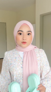 Dreamtale Selipar Wanita Women Slippers Charvi Strappy Slippers Cross Strap Solid Colour Thick Sole Slippers Casual Slipper WSO123