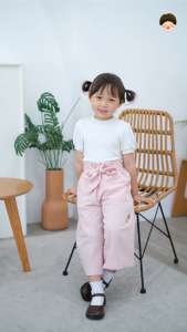 Yobebee Ruby Kulot Pants Celana Anak Perempuan 4-9 Tahun