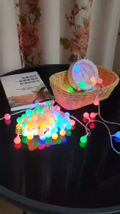 Lampu Tumblr Lampu Hias Idul Fitri Anggur 10 METER / Lampu Tumblr Bola Bintang Warna Rainbow 10 METER NEW!!!