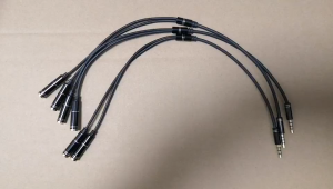 Overfly Kabel AUX Audio 3.5mm Male ke 2 x 3.5mm Female HiFi - AV114 - No Color