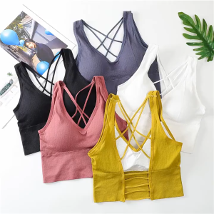 HC - BRA WANITA TANPA KAWAT BRAOLAHRAGA GYM SPORT BRA BRA60
