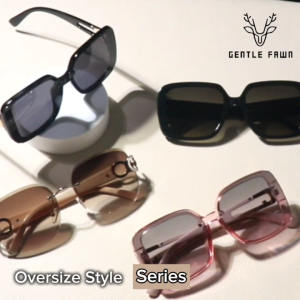 Gentle Fawn Kacamata Sunglasses Kotak Oversize Fashion Wanita Series Anti Silau Matahari Trendy Modis