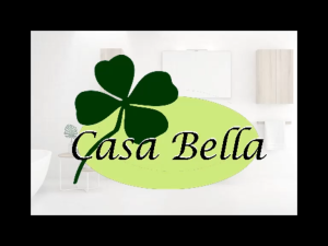 Casabella Stripes Shower Curtain - Waterproof Premium Polyester with 12 Free C-Hooks Included 180 x 180 cm