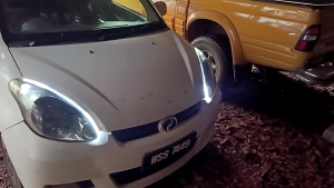 PERODUA MYVI DRL LED DAYLIGHT RUNNING SIGNAL LIGHT Led Strip Car Day Light Signal Lampu besar Kereta myvi accesorries