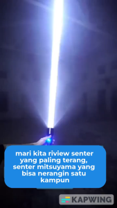 Senter LED 20Watt (Setara 100 Watt) Super Terang Mitsuyama Ms-1238 Senter Led 20W + LED COB Cahaya Putih Tahan Hingga 10Jam Lensa Bisa Di Zoom | Lampu Senter LED Jarak Jauh + Led Cob | Senter Tangan Rechargeable | Senter Zoom/Sorot ~ Bintang Rebon Olshop