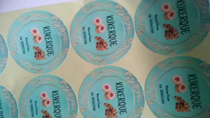 SKC Sticker Kotak Chromo Ukuran 2 - 15 Cetak Stiker Logo Custom Label Olshop Bentuk Persegi