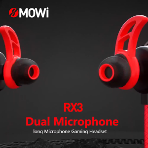 Tai Nghe Gaming XMOWI RX3 Mic kép tai nghe nhét tai chuyên dùng chơi pubg game mobile-Tăng kèm cáp chuyển đổi để dùng cho máy tính laptop
